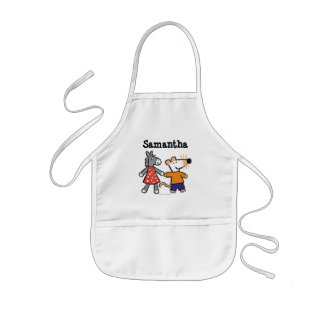 Best Friends Maisy and Dotty Hold Hands Kids' Apron