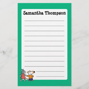 Best Friends Maisy and Dotty Hold Hands Stationery