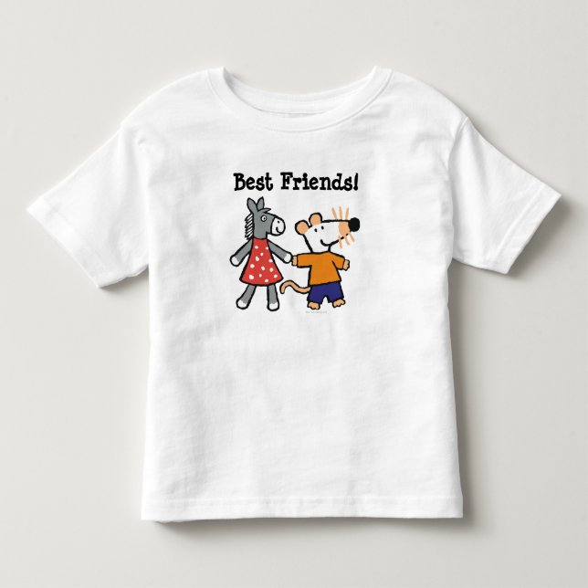 Best Friends Maisy and Dotty Hold Hands Toddler T-shirt (Front)