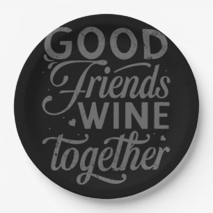 Best Friends Matching Memories Friendship Endless  Paper Plates