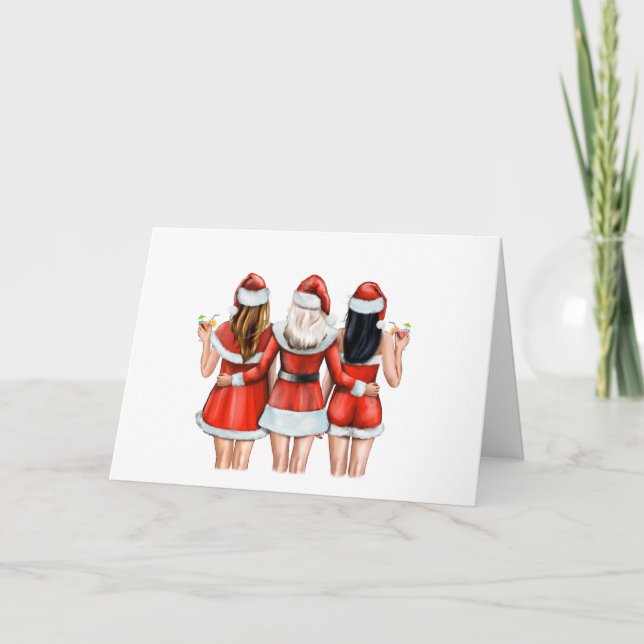 Best Friends "Merry Christmas" to the Girls Card (Front)