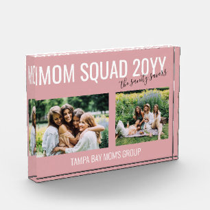 Best Friends Mommy Squad Group Custom Photo Block