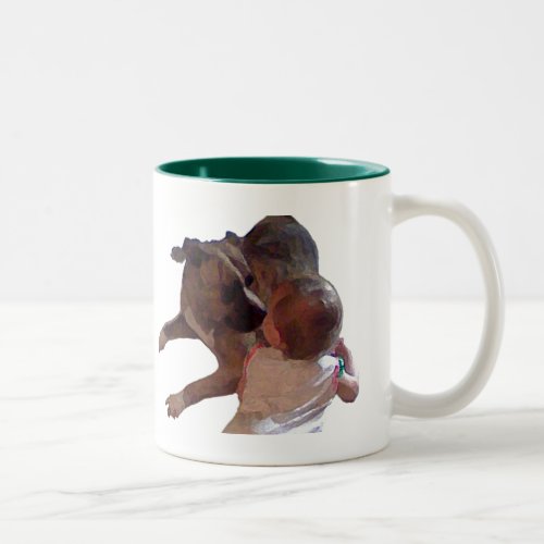 Best Friends mug_Kids and Pets Collection Two_Tone Coffee Mug