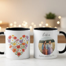 Best Friends Mug - Wildflower Photo Gift