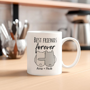 Best Friends Name Friendship Coffee Mug