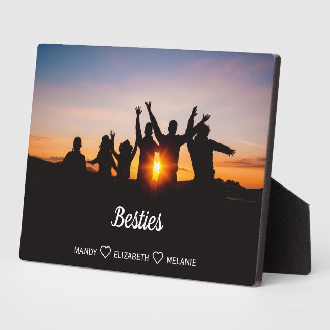 Best Friends Names Overlay Photo Plaque (Side)