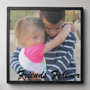 Best Friends - On Black Peel And Stick Photo Tile