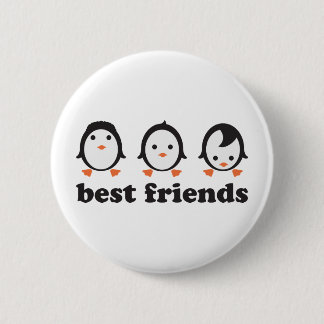 best friends - penguins button