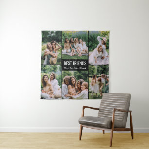 Best Friends Personalized Photo Tapestry