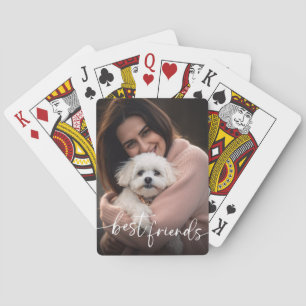 Best Friends Pet Photo Dog Lover Poker Cards