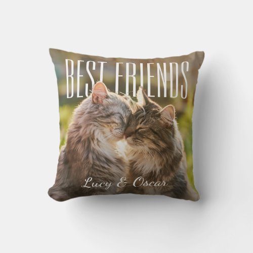 Best Friends Pets PhotoPop Throw Pillow