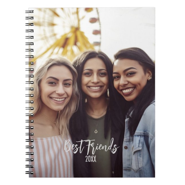 Best Friends Photo BFF Besties Custom Picture Pic Notebook (Front)