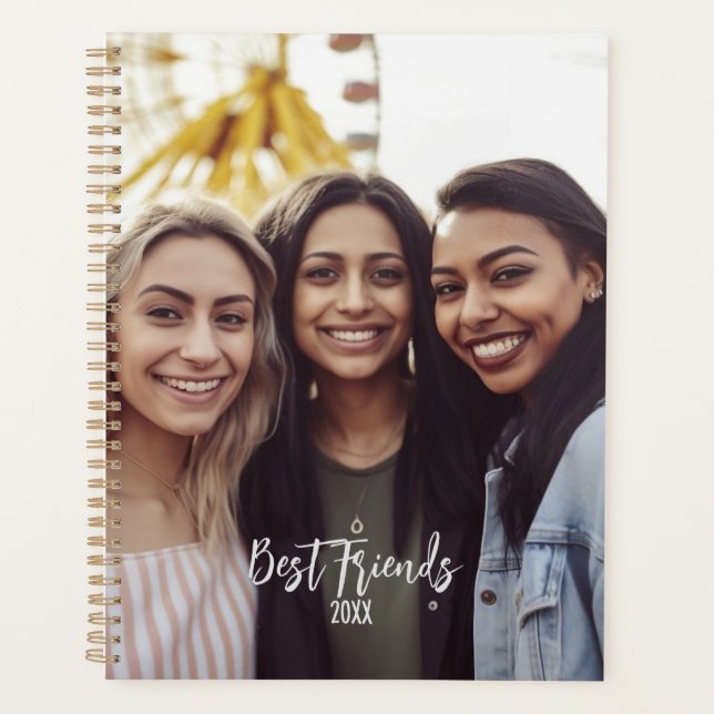 Best Friends Photo BFF Besties Custom Picture Pic Planner (Front)