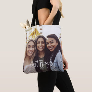 Best Friends Photo BFF Besties Custom Tote Bag