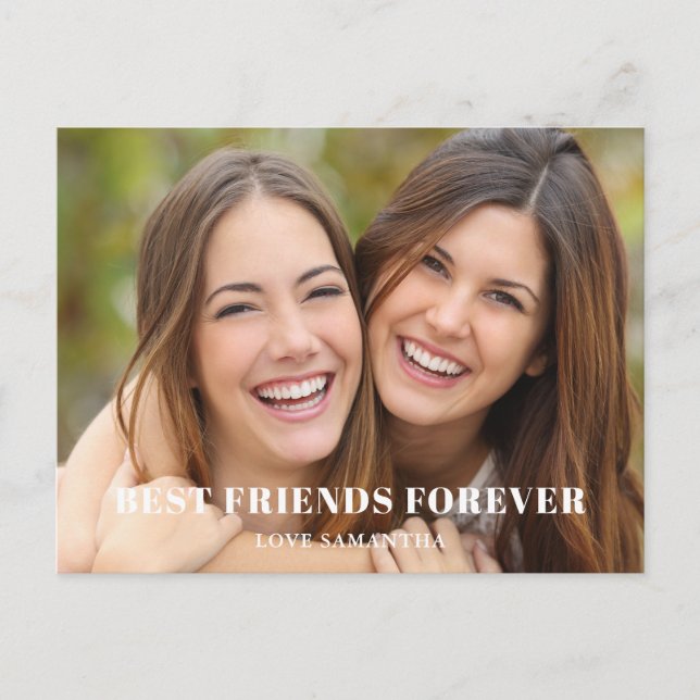 Best Friends Photo Birthday  Postcard (Front)