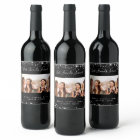 Best friends photo black silver glitter dust
