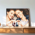 Best Friends Photo Canvas Print<br><div class="desc">Celebrate your friendship with this sweet photo canvas featuring your favorite snap of you and your bestie. "Best friends" is overlaid in bold white handwritten style lettering.</div>