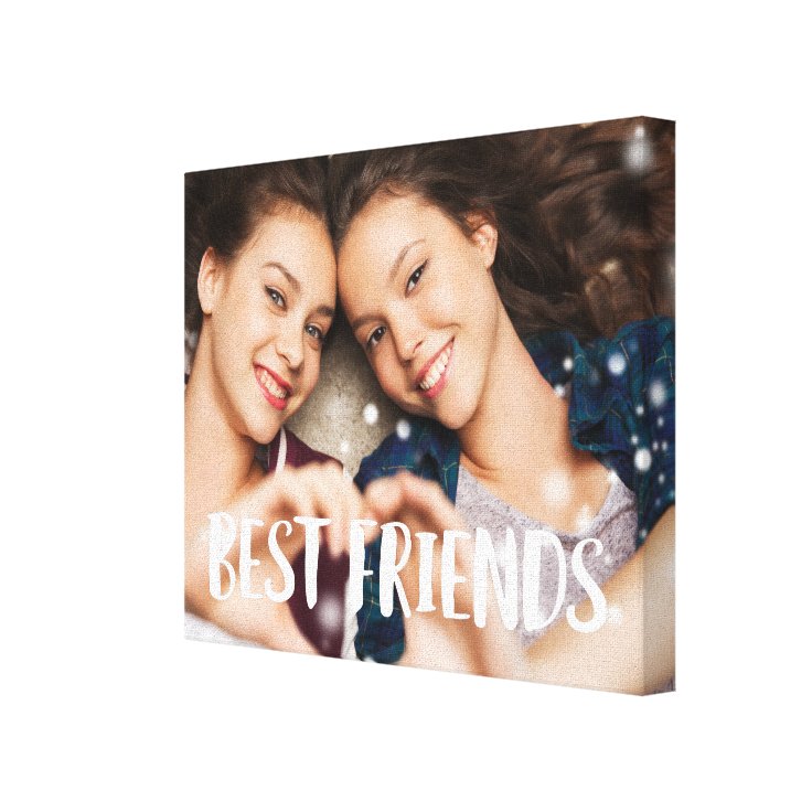 Best Friends Photo Canvas Print Zazzle