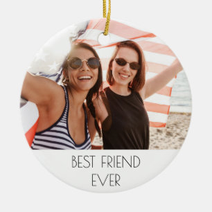 Best friends photo  ceramic ornament