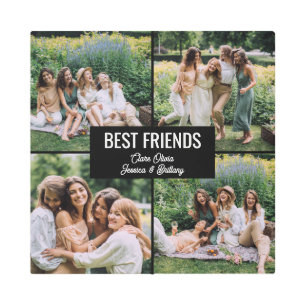 Best Friends Photo Collage Metal Print