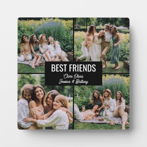 Best Friends Photo Collage Plaque