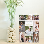 Best Friends Photo Collage with Custom Quote Card<br><div class="desc">Friendship photo collage photo card with custom quote for your best friends in high school or college. Add 9 of your favorite friend photos and order this for your besties. A great 2026 graduation gift of friendship. Nothing says friends forever like a graduate photograph keepsake.</div>