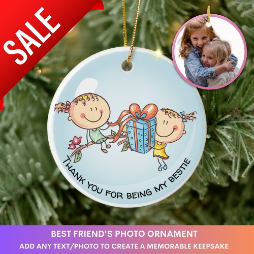 Best Friends Photo Gift BFF Christmas Decoration