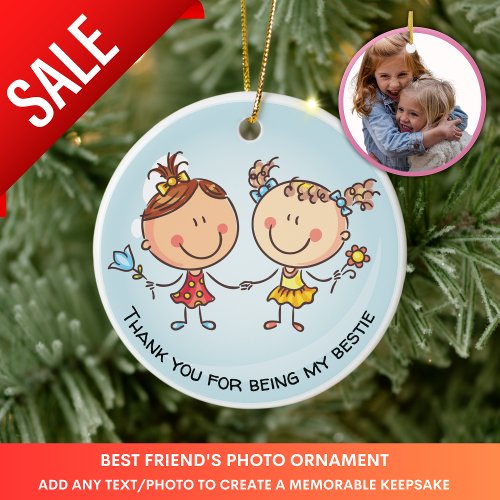 Best Friends Photo Gift PHOTO Christmas Decoration