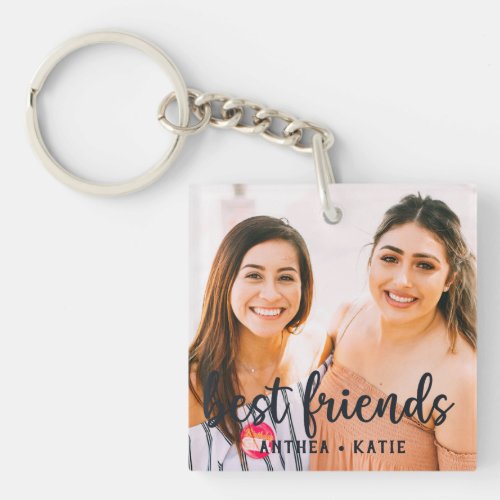 Best Friends Photo Keychain