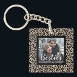 Best Friends Photo Keychain<br><div class="desc">A fun best friends keychain. Add a photo of you and your BFF. Personalize this besties keychain with your photo and names. Makes a fun gift for a friend. Designed for you by Blackberry Boulevard.</div>