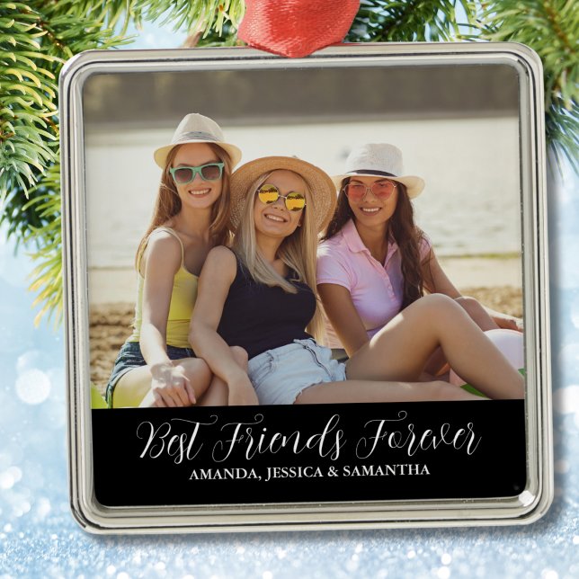 Best Friends Photo Metal Ornament (Creator Uploaded)