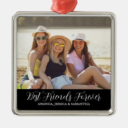 Best Friends Photo Metal Ornament