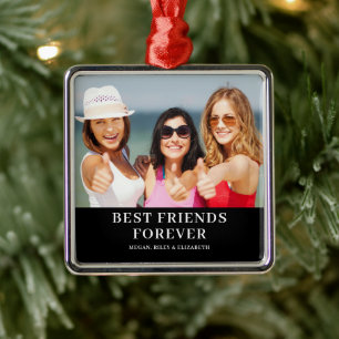 Best Friends Photo Metal Ornament