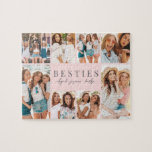 Best Friends Pink BFF Photo Jigsaw Puzzle<br><div class="desc">Personalized "Best Friend" Jigsaw Puzzle. This sweet and thoughtful jigsaw puzzle is a fun way to celebrate your friendship. It features space for eight photos, arranged around the border to highlight your favorite memories together, while keeping the focus on the meaningful text in the center. In the middle, "Best Friend"...</div>