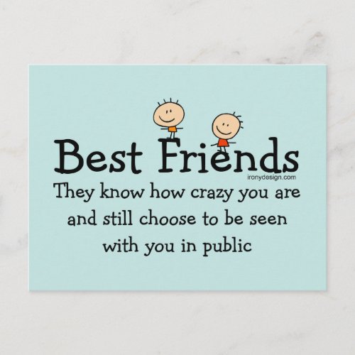 Best Friends Postcard