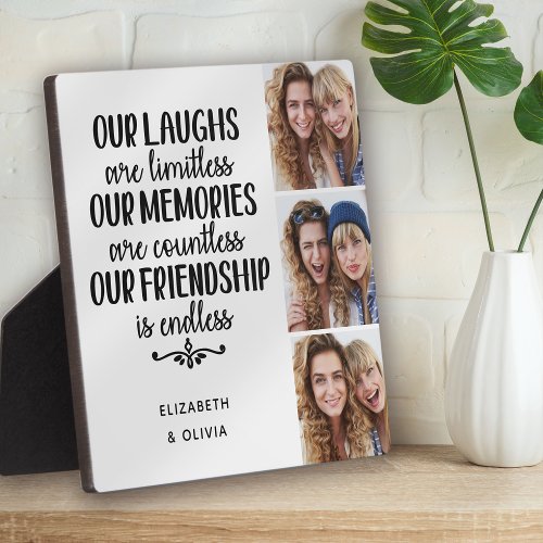 Best Friends Quote Photos Plaque