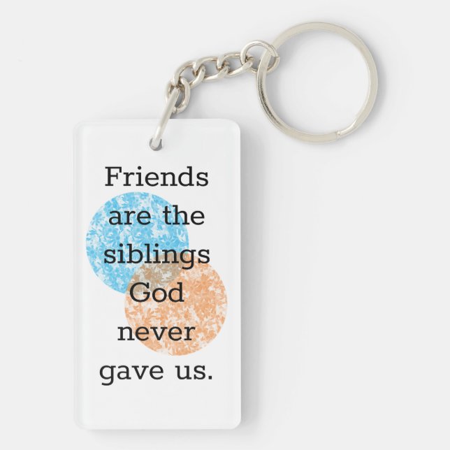 Best Friends Quotes Keychain (Back)
