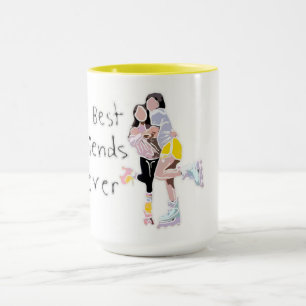 Best Friends Roller Skate Forever Mug