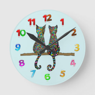 Best Friends Round Clock