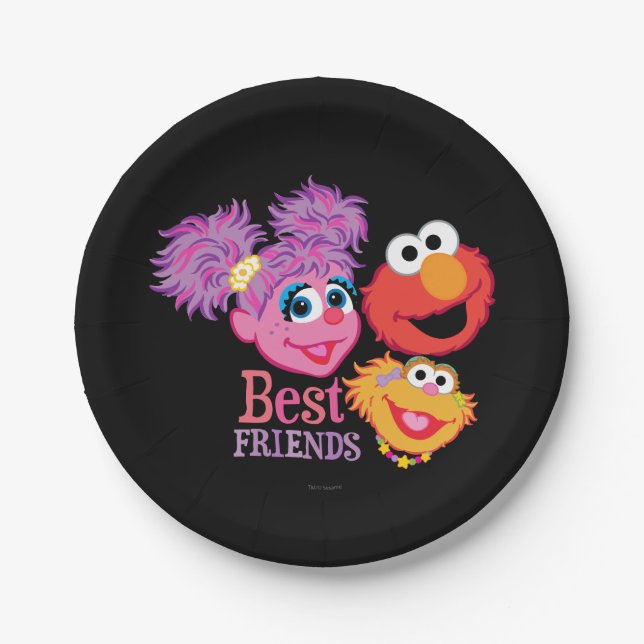 Best Friends Sesame Street Paper Plates (Front)