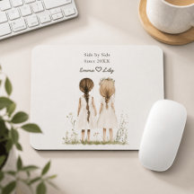 Best Friends Since Personalized Name Mouse Pad