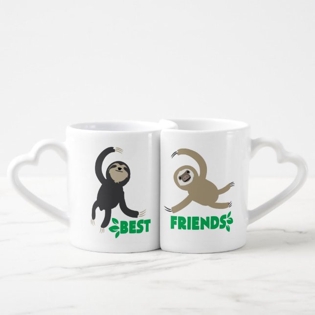 Best Friends Sloth Mug Set (Front Nesting)