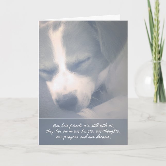 Best Friends Still With Us Dog Sympathy Card (Front)