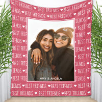 Best Friends Stylish BFF Pink Friendship Photo