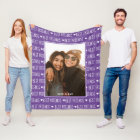 Best Friends Stylish BFF Purple W Friendship Photo