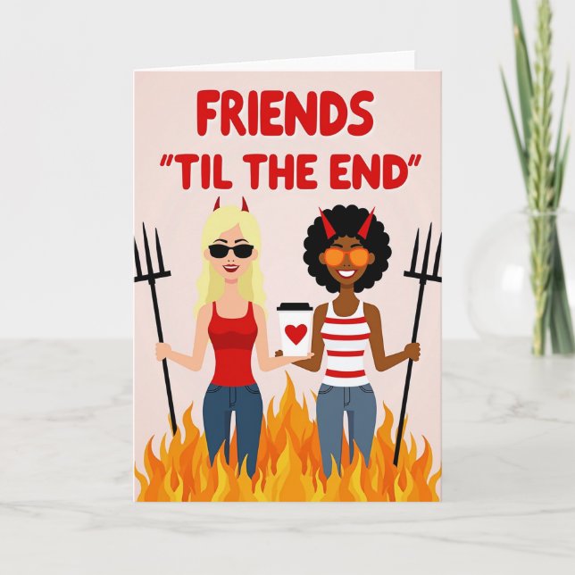 Best Friends Through Hell Card (Front)