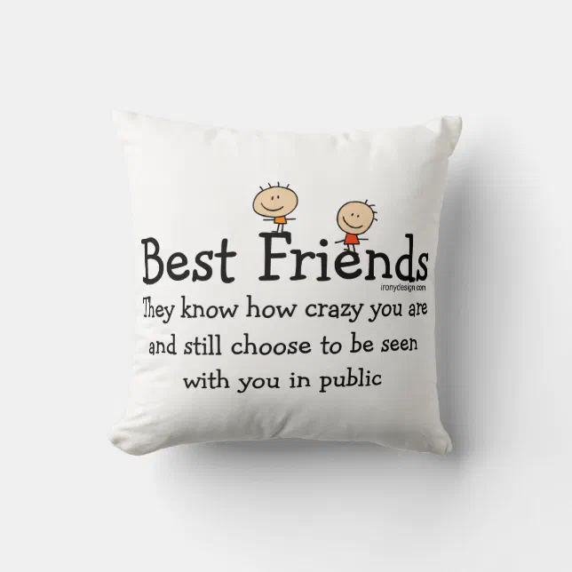 Best Friends Throw Pillow Zazzle