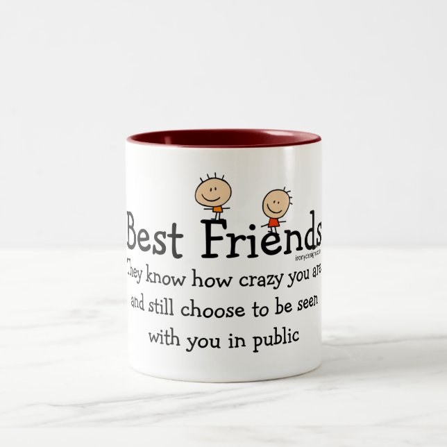 Best Friends Two-Tone Coffee Mug (Center)