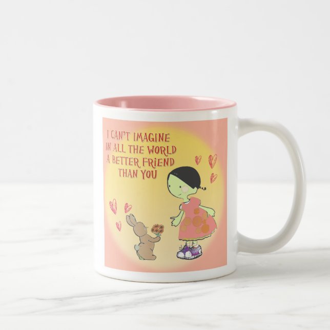 best friends Two-Tone coffee mug (Right)