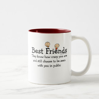Best Friends Two-Tone Coffee Mug